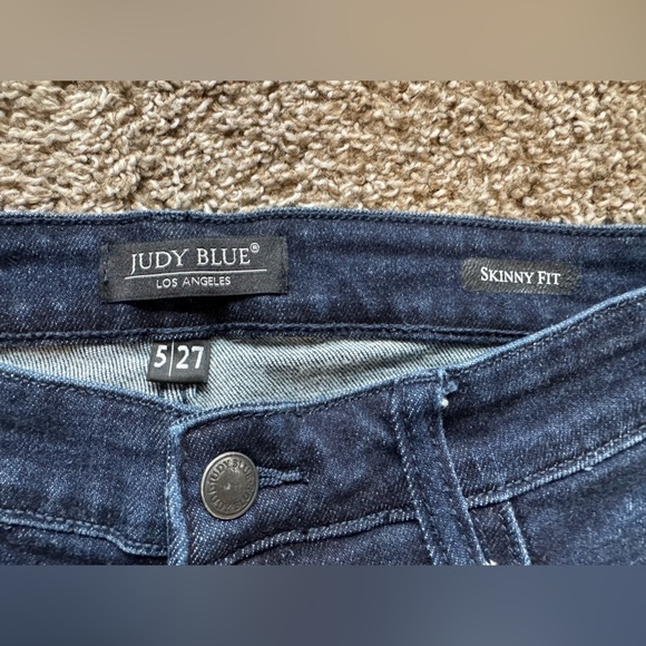 Judy Blue Aspen Skinny Fit High Rise Dark Wash Jeans JB82132DK Size 5/27 - Picture 9 of 14